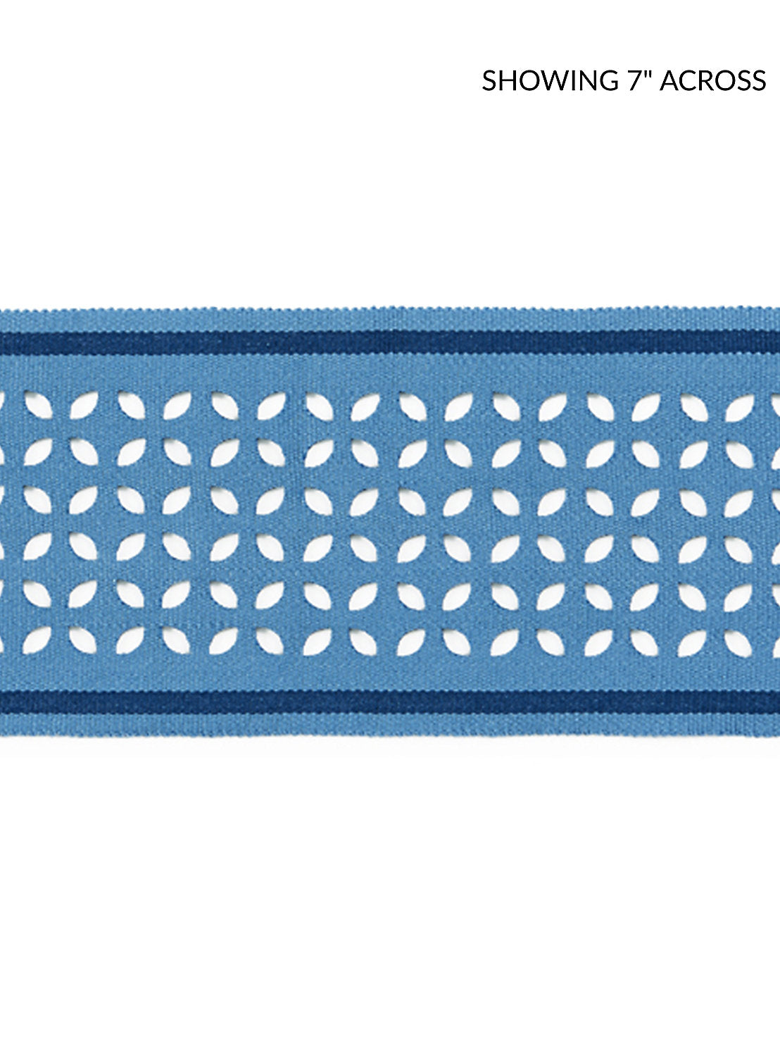 Cassis Laser Cut Tape - Blue Jay - Scalamandre Trim