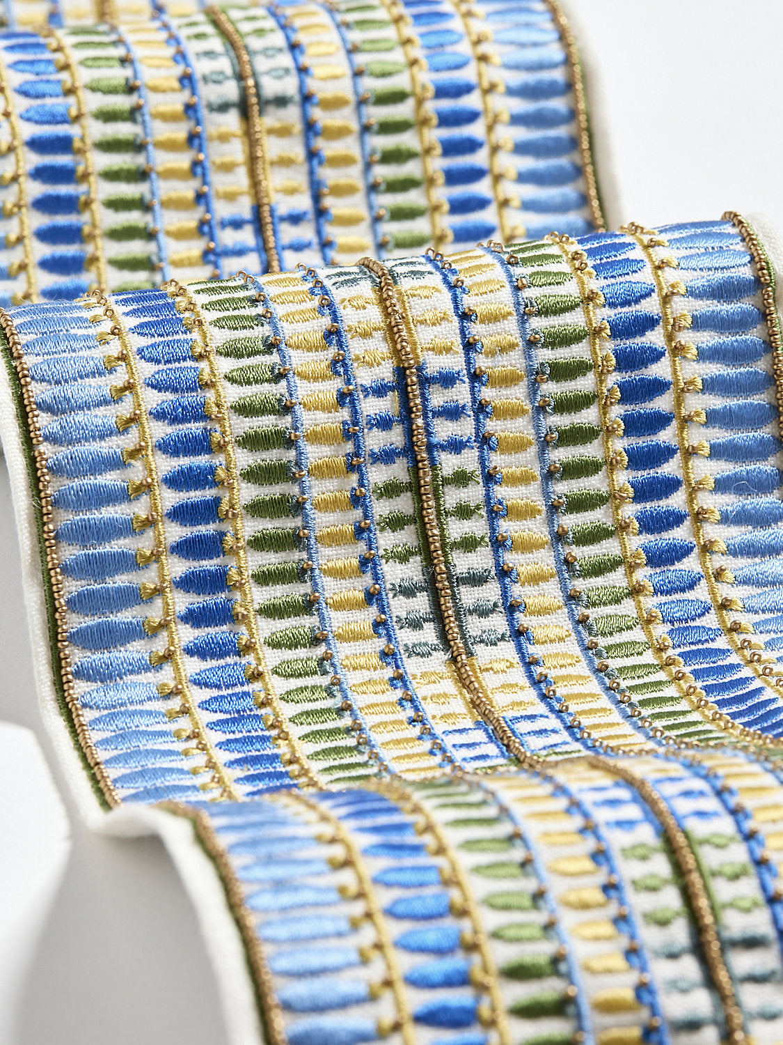 Amarna Embellished Tape - Nile Blue - Scalamandre Trim
