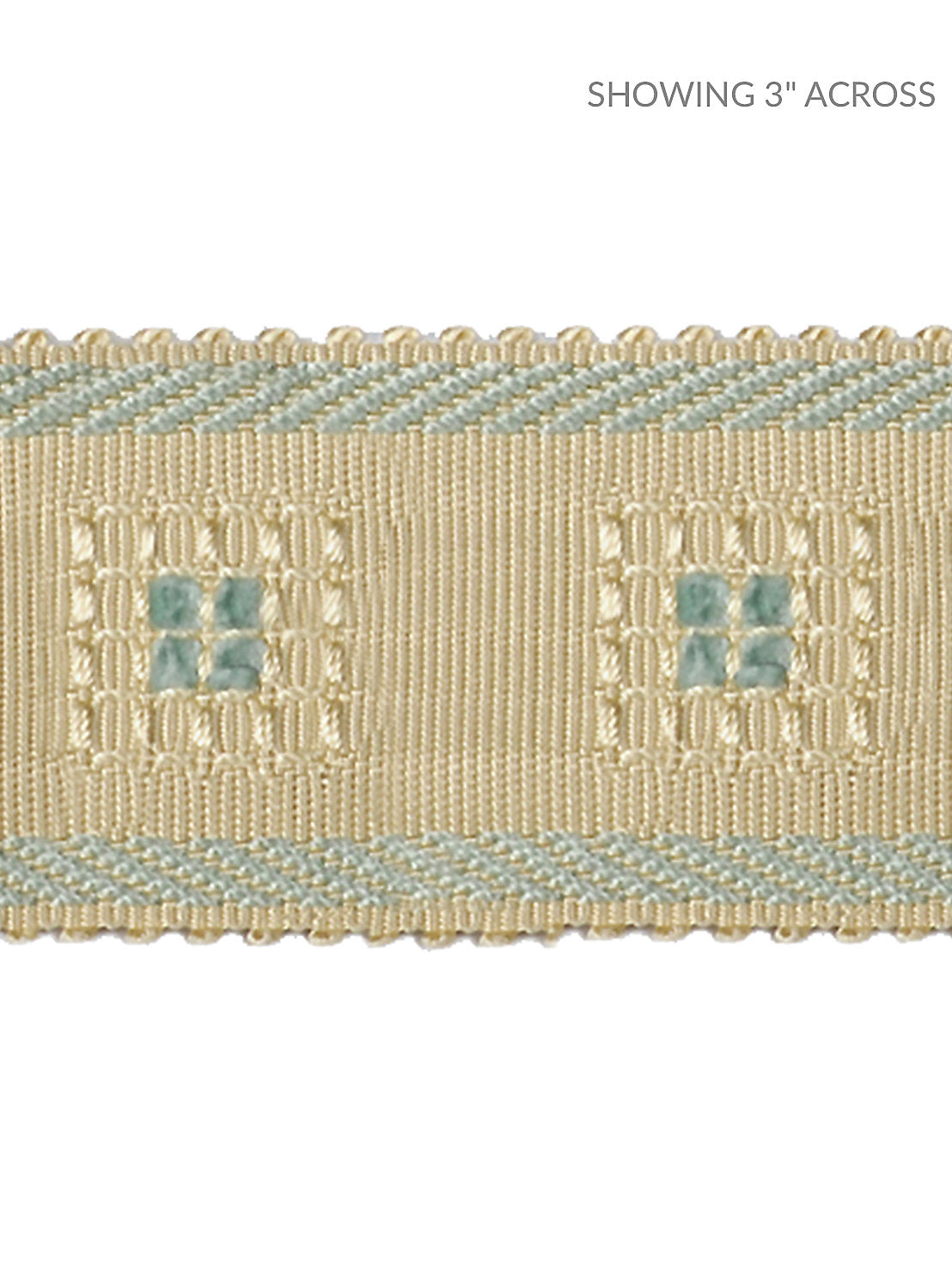 Sienese Braid - Cream & Blue - Scalamandre Trim