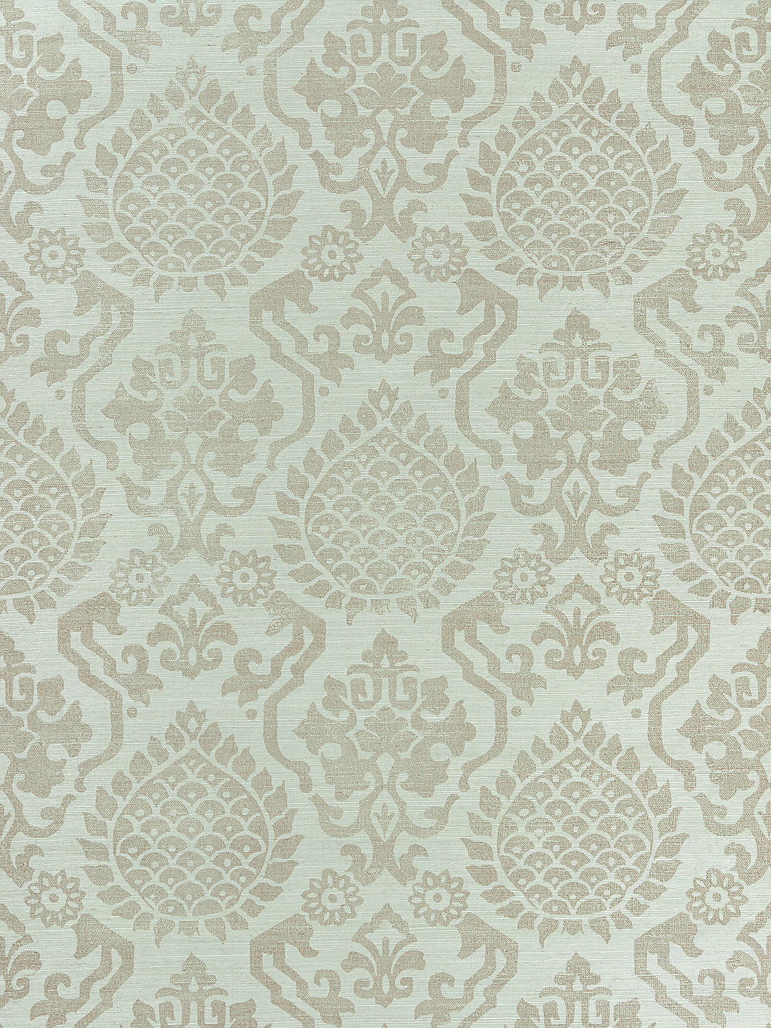 Surat Sisal - Burnished Gold On Mineral - Scalamandre Wallpaper