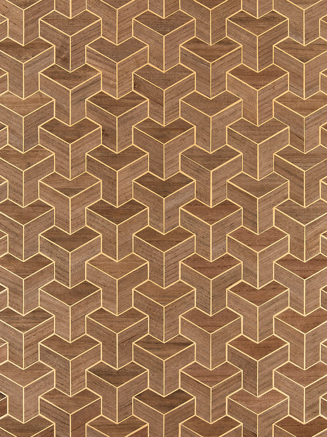 Forte | Wood - Cherrywood - Scalamandre Wallpaper