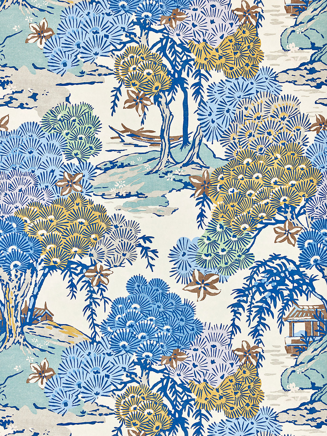 Sea Of Trees | Wallcovering - Blue Ridge - Scalamandre Wallpaper