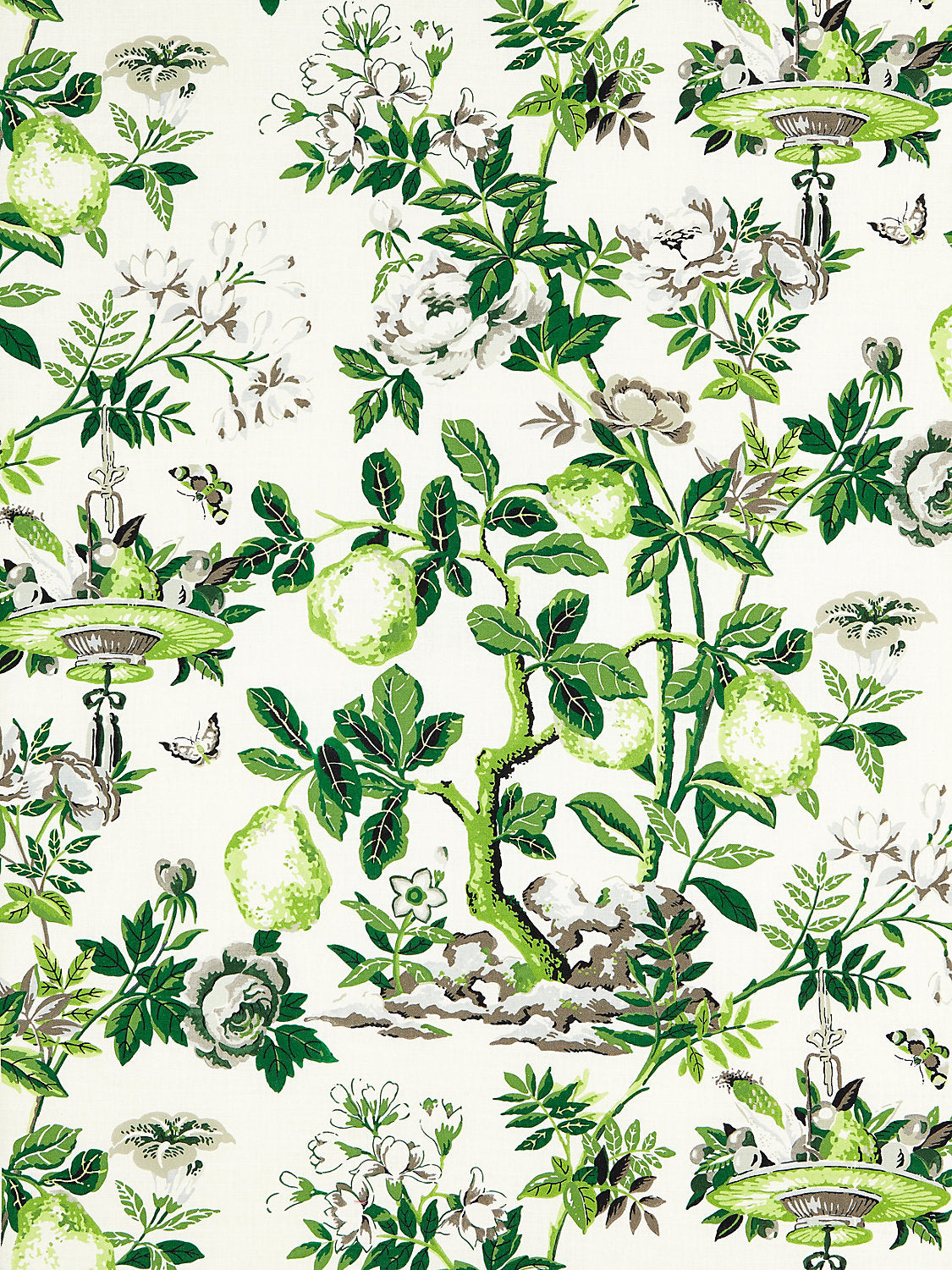 Shantung Garden Cotton Print - Verdance - Scalamandre Fabric