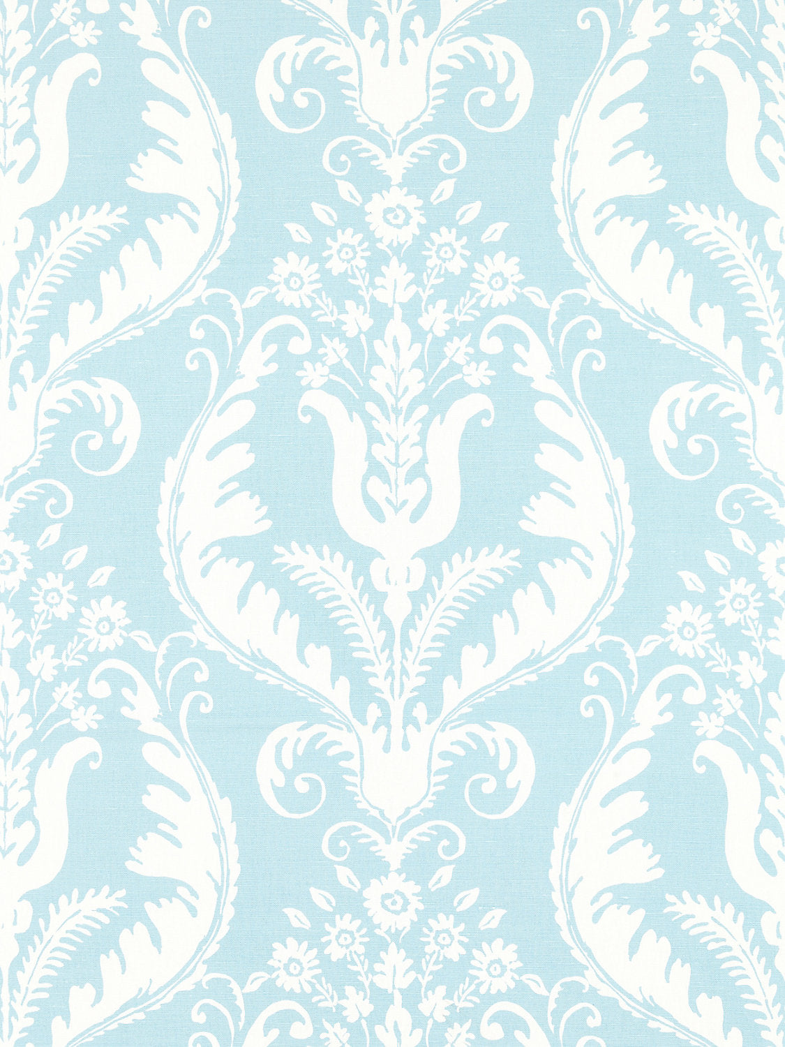Primavera Linen Print - Sky - Scalamandre Fabric