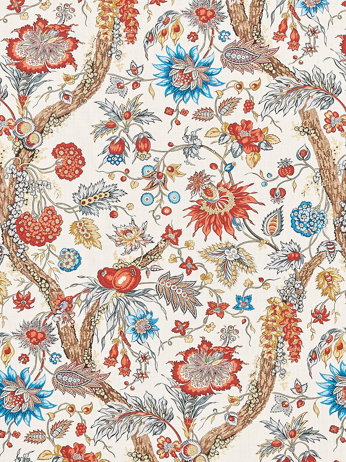 Fleurs Tropicales - Autumn Multi - Scalamandre Fabric
