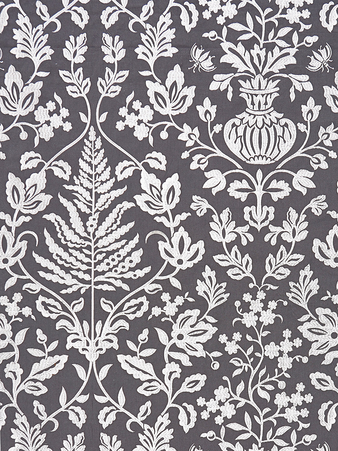 Shalimar Embroidery - Charcoal