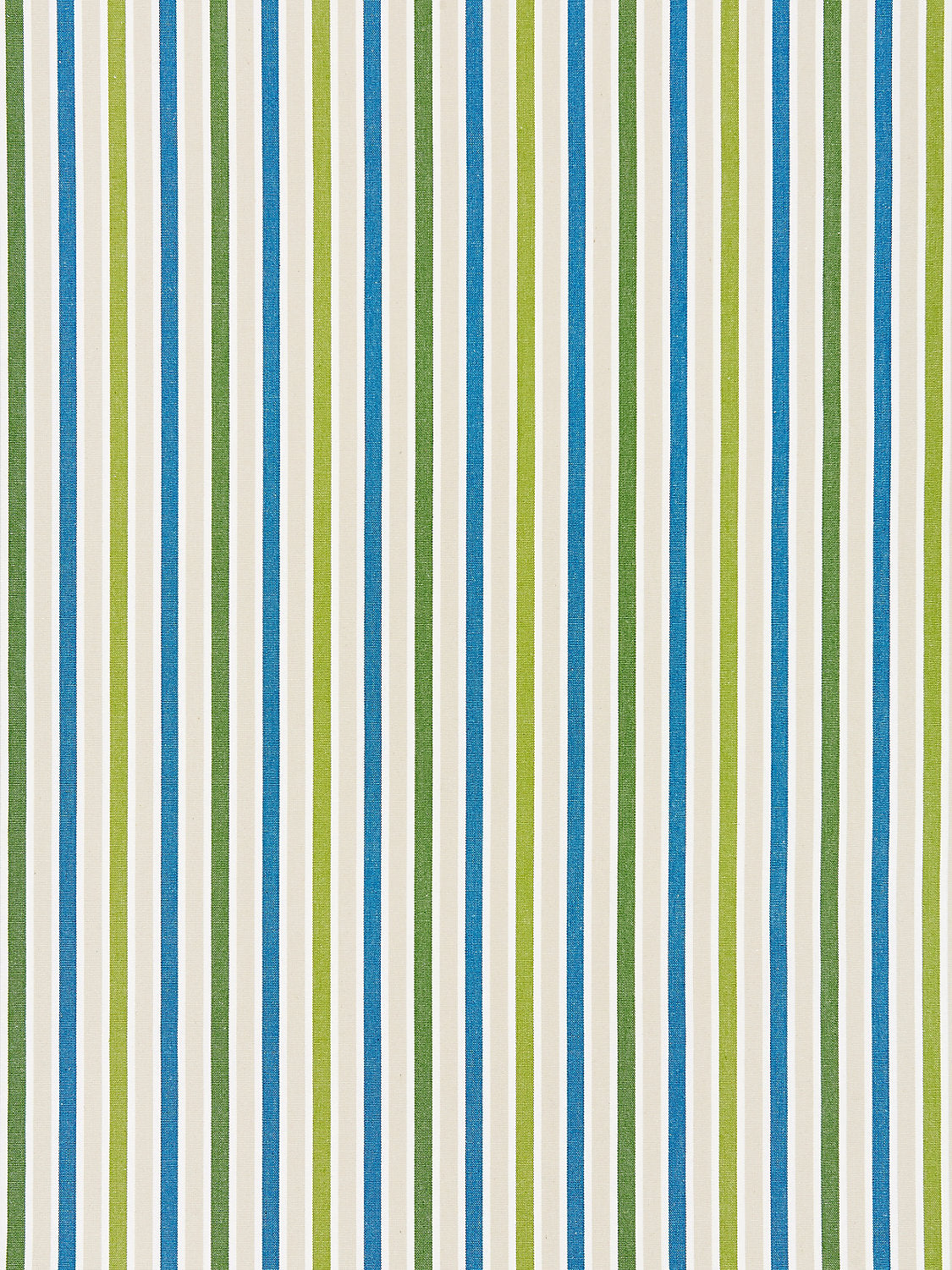 Leeds Cotton Stripe - Ocean Palm - Scalamandre Fabric
