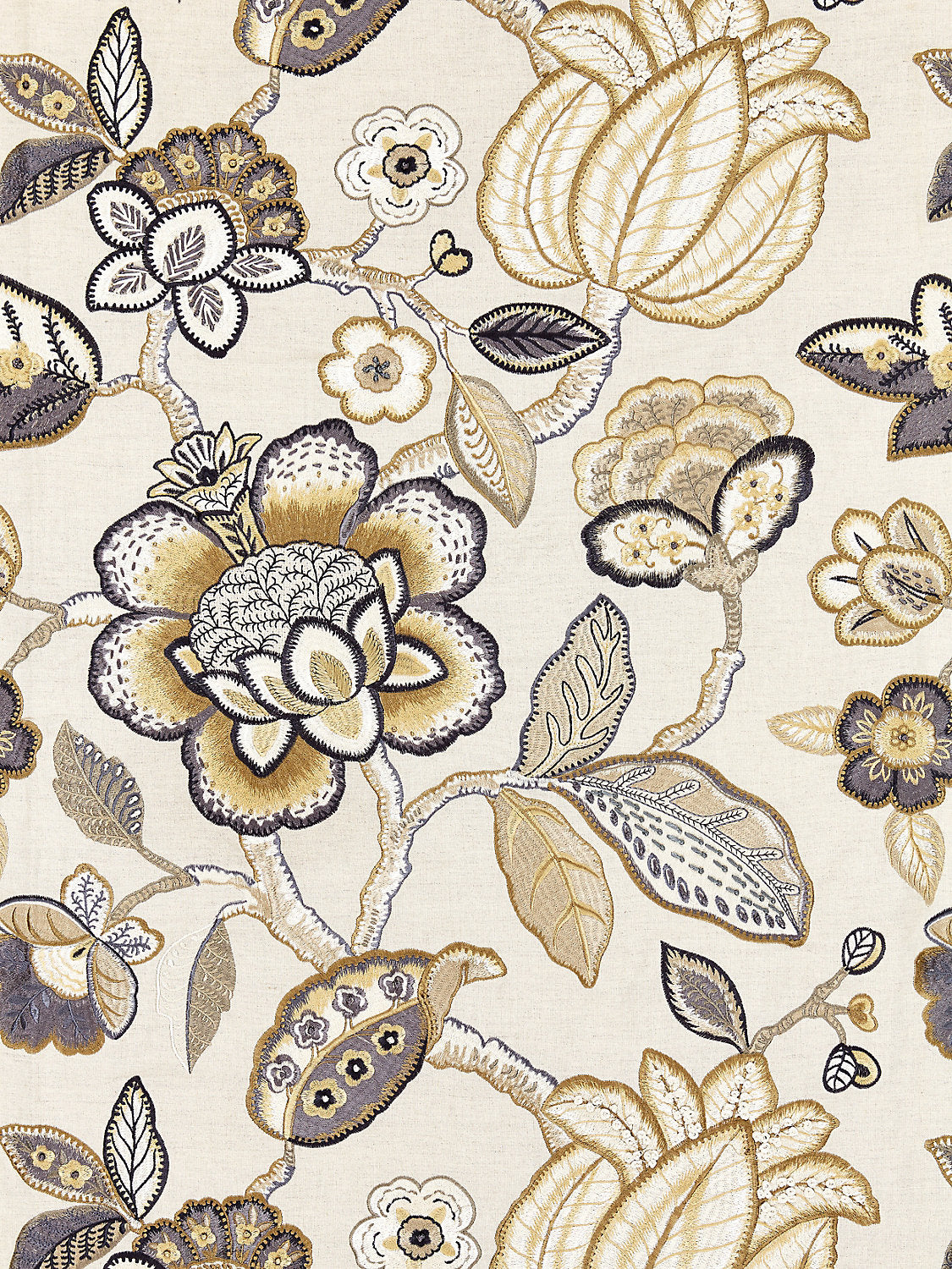 Coromandel Embroidery - Flax