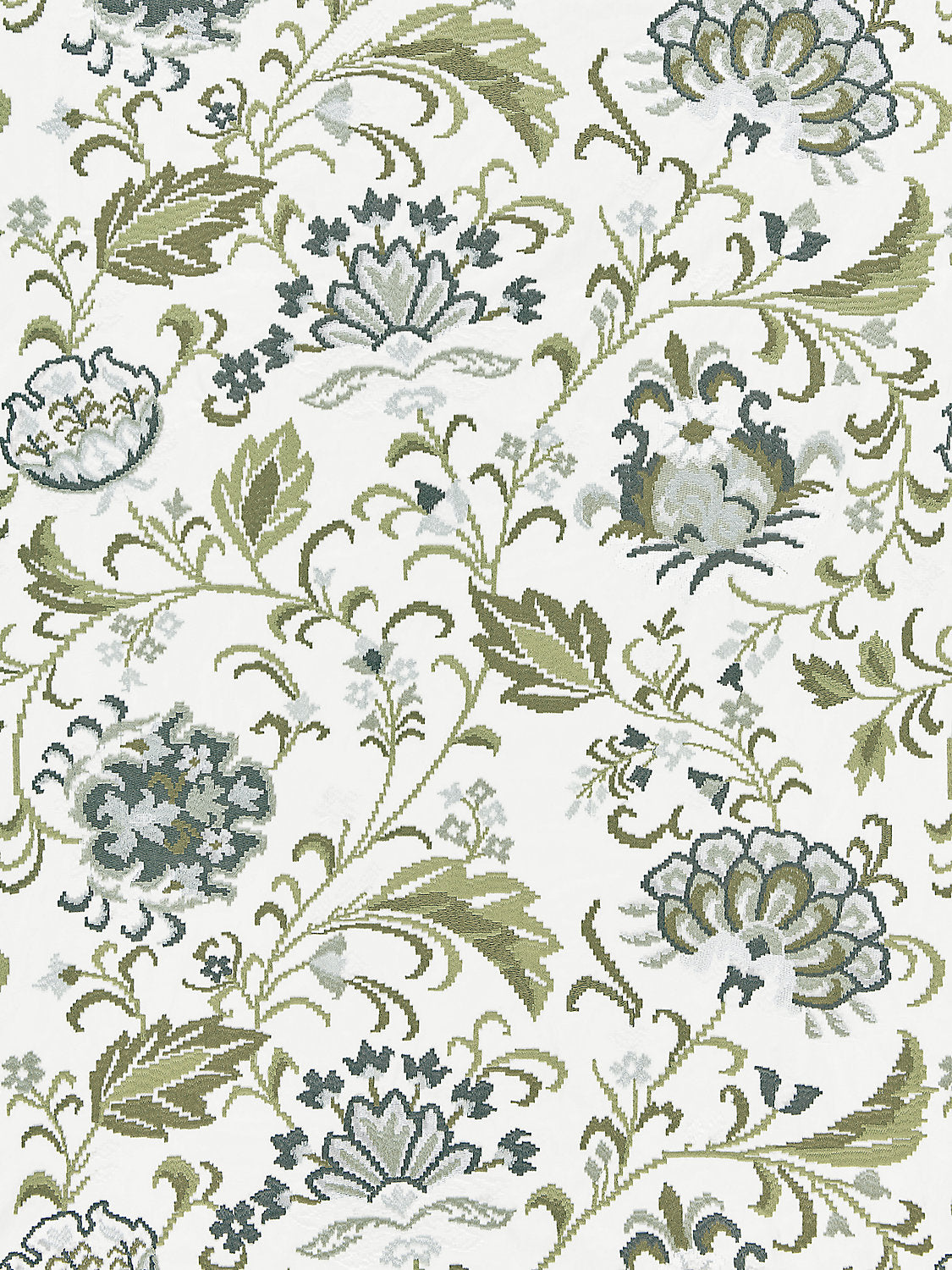 Delphine Embroidery - Ash