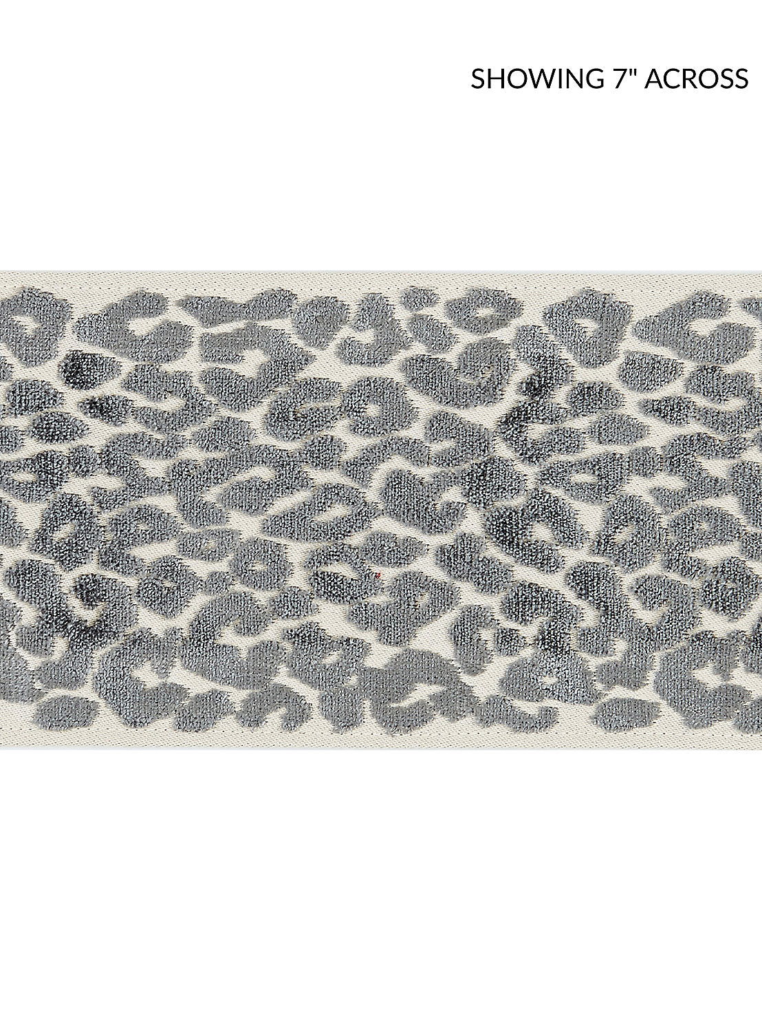 Leopard Velvet Tape - Smoke