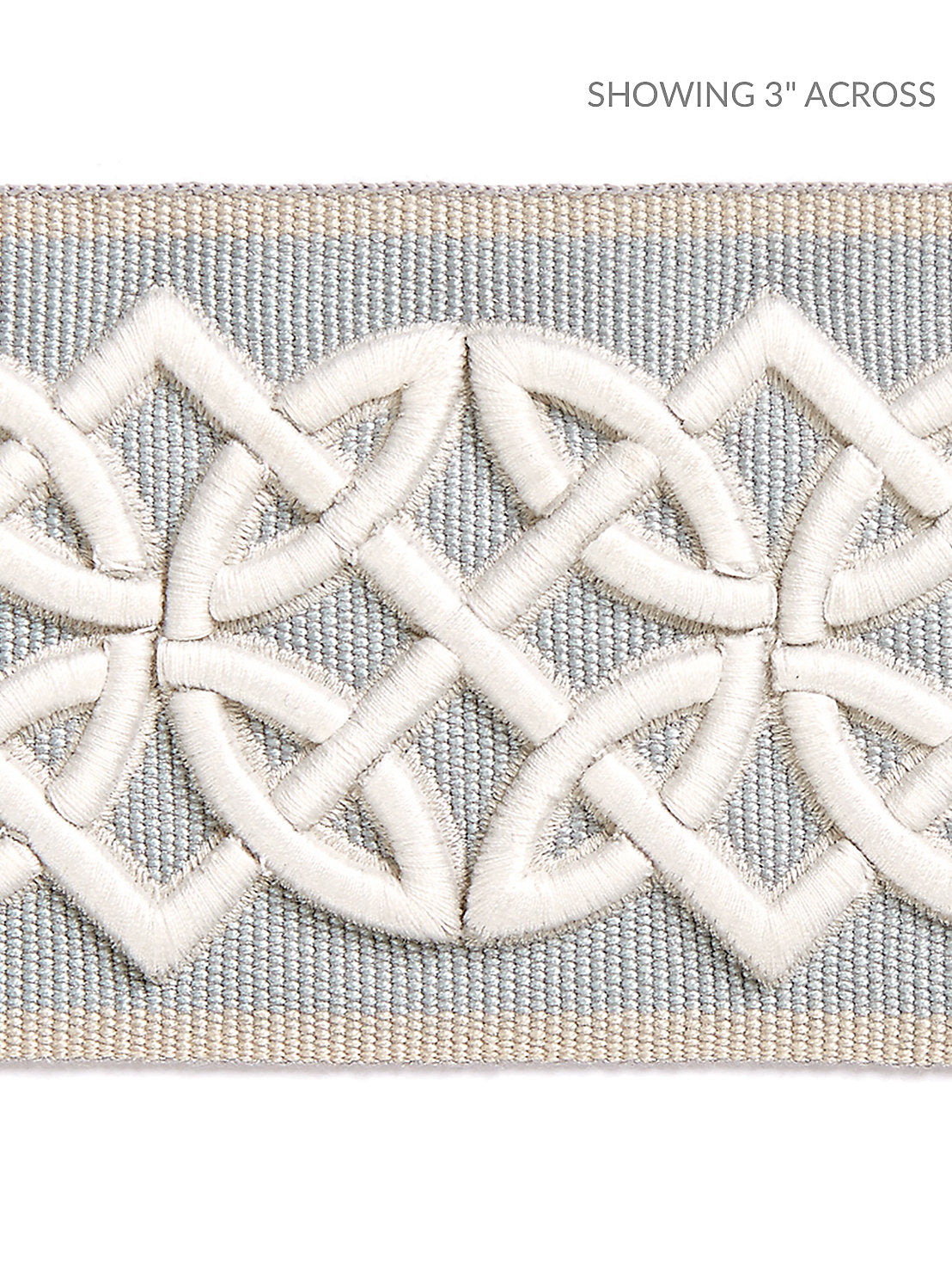 Celtic Embroidered Tape - Mineral - Scalamandre Trim