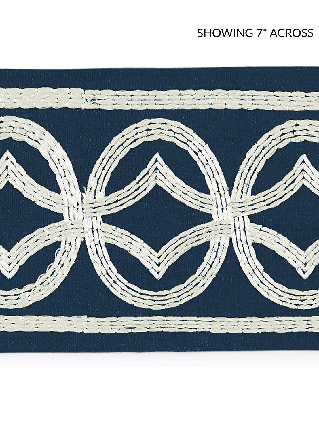 Athena Embroidered Tape - Navy - Scalamandre Trim