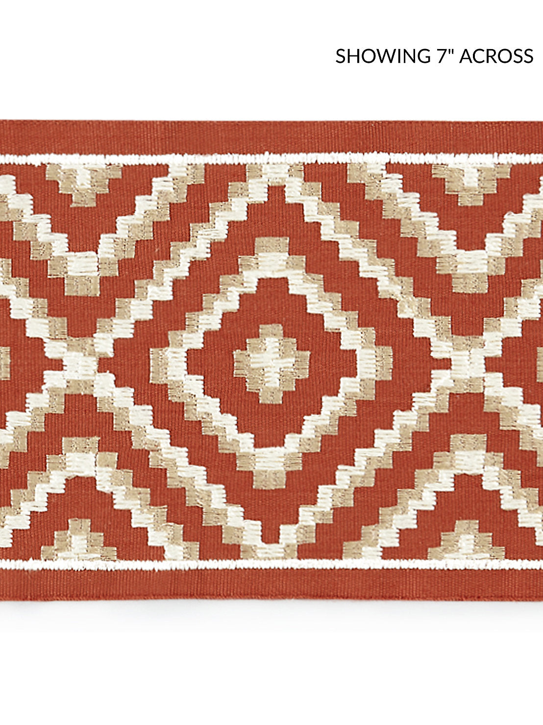 Medina Embroidered Tape - Carnelian - Scalamandre Trim