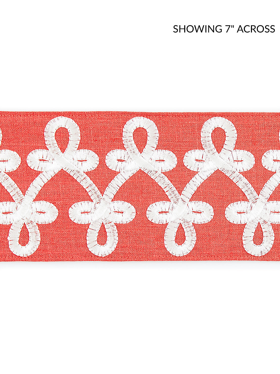 Empress Embroidered Tape - Coral - Scalamandre Trim