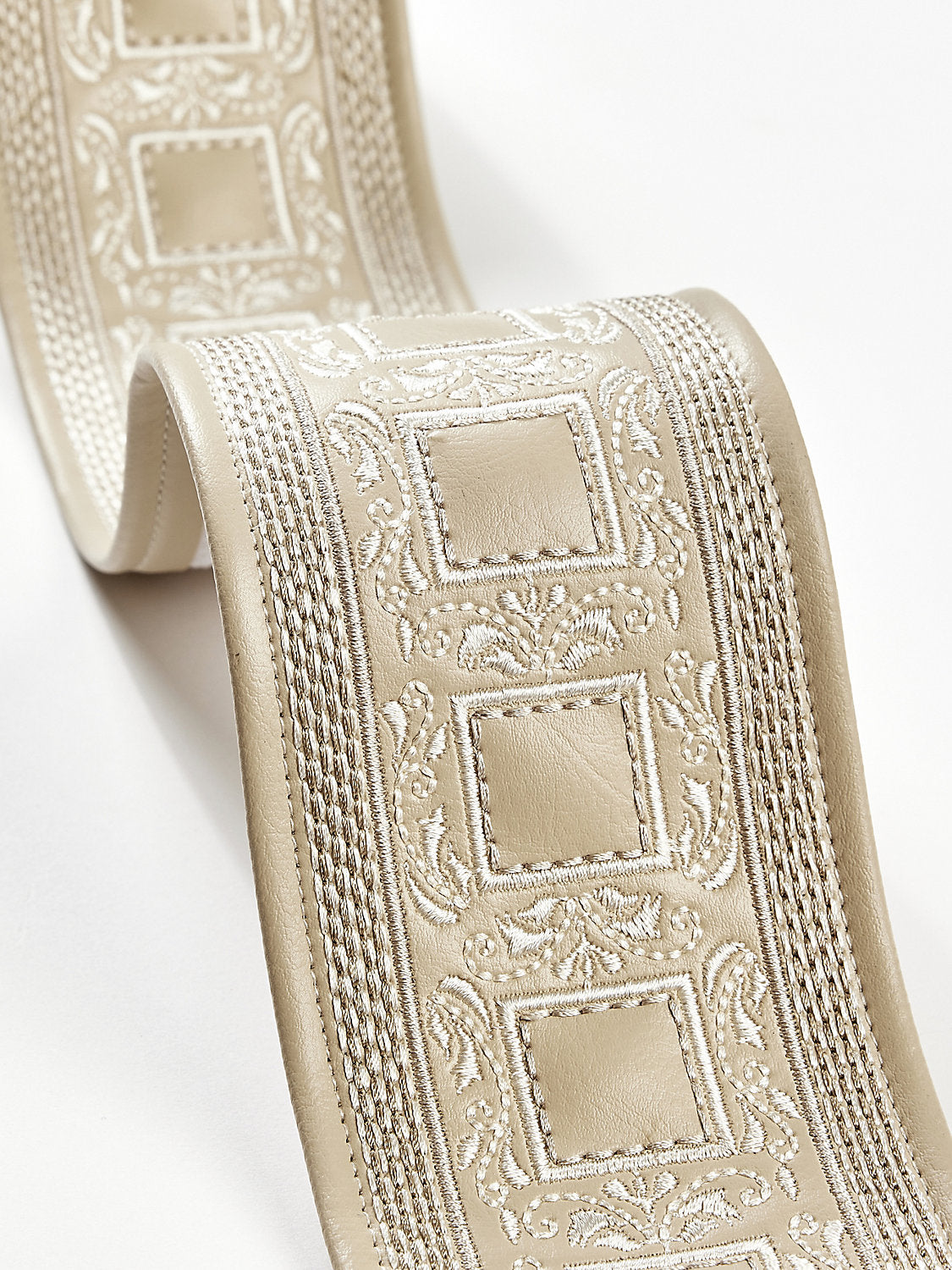 Archduke Embroidered Tape - Camel