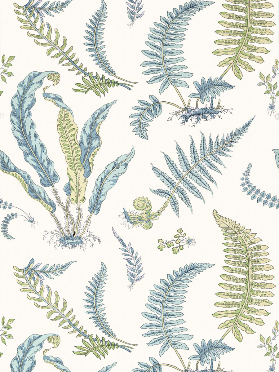 Elsie De Wolfe Wallcovering wallpaper in Beach Glass by Scalamandré - Scalamandre Wallpaper