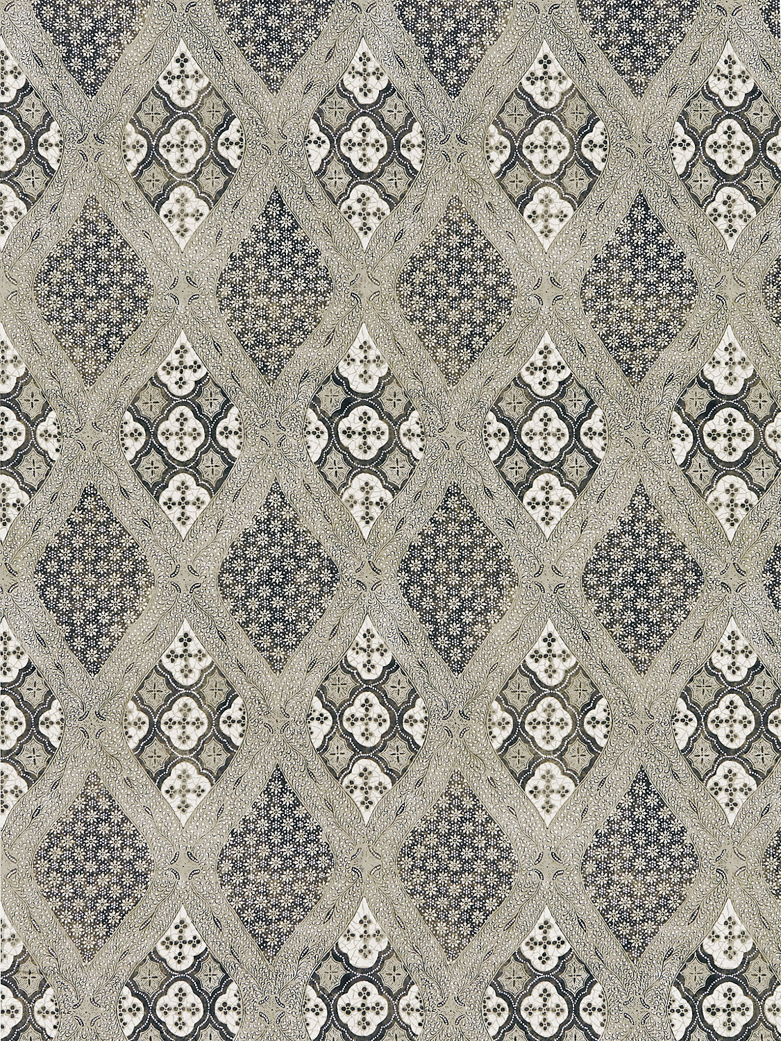 Farrah Print - Truffle - Scalamandre Fabric