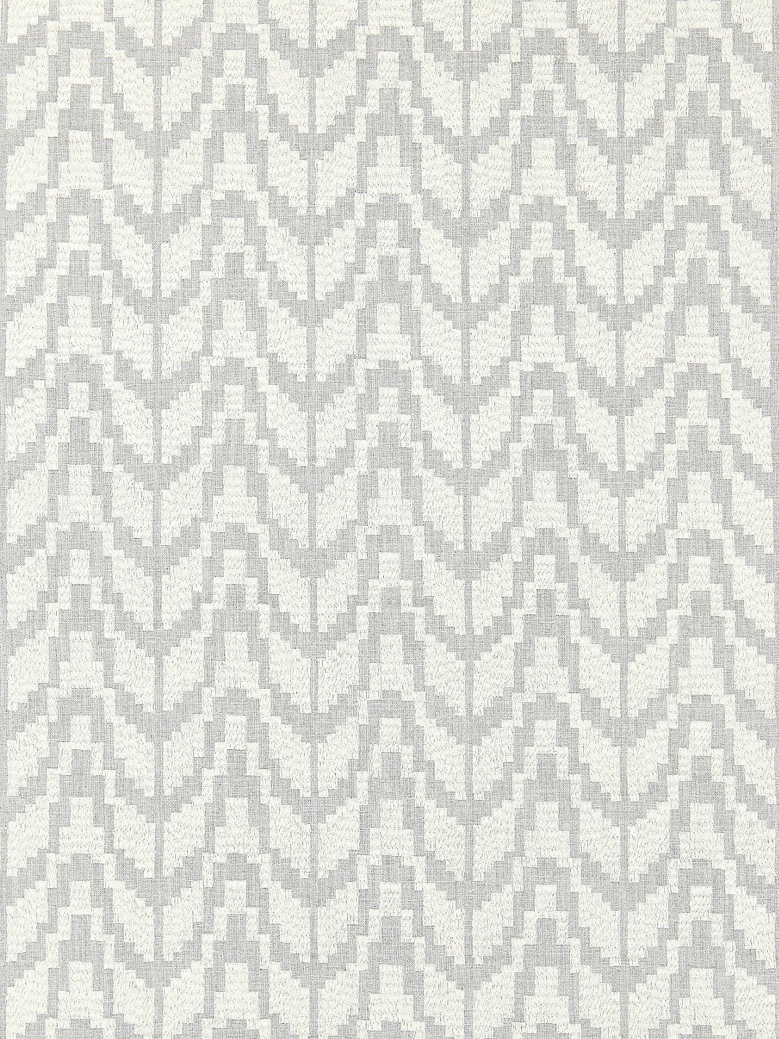 Chevron Embroidery - Pearl - Scalamandre Fabric