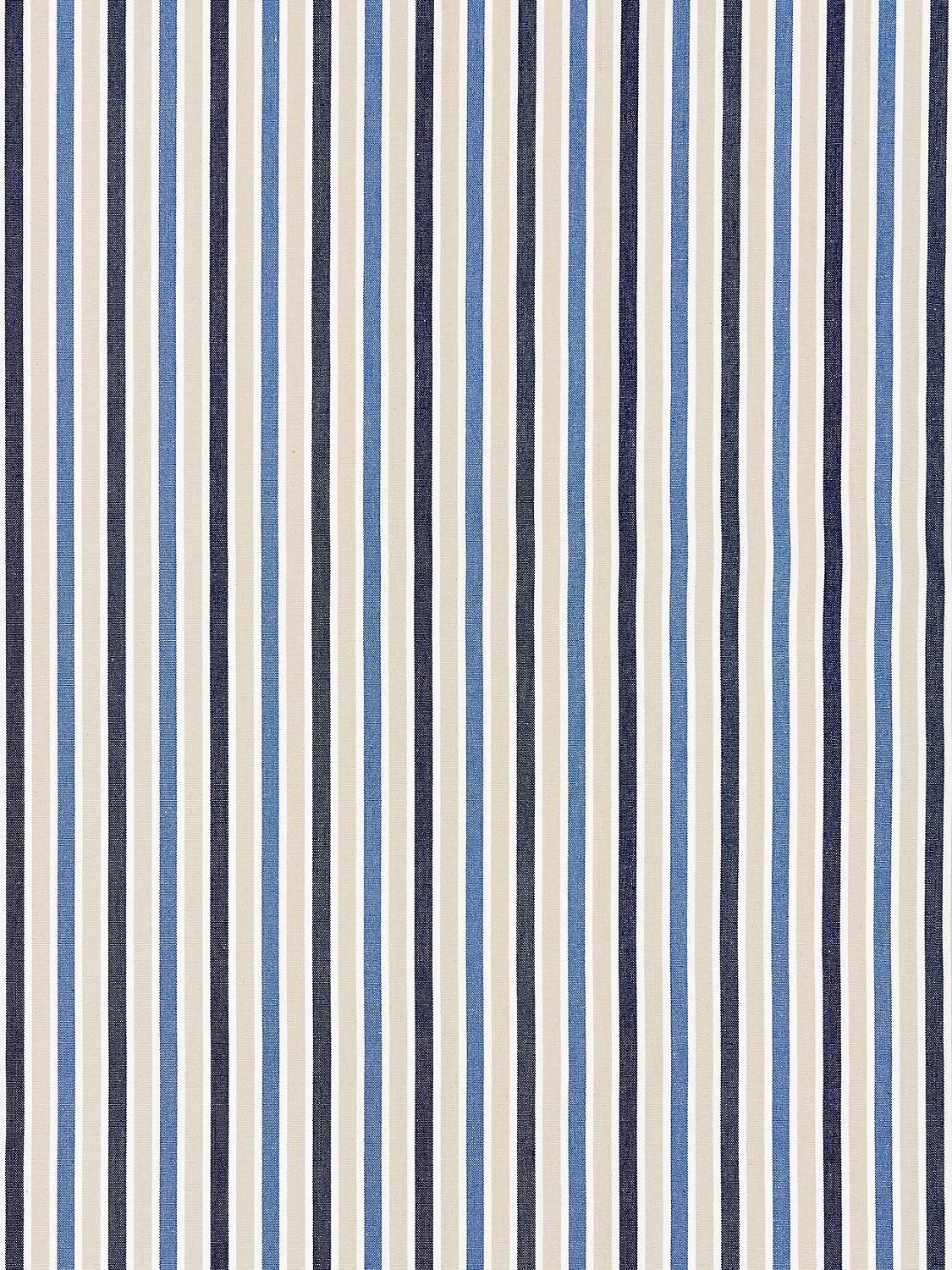 Leeds Cotton Stripe - Indigo - Scalamandre Fabric