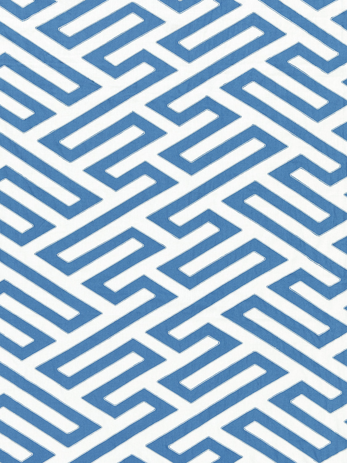 Canton Fret Applique - Porcelain - Scalamandre Fabric