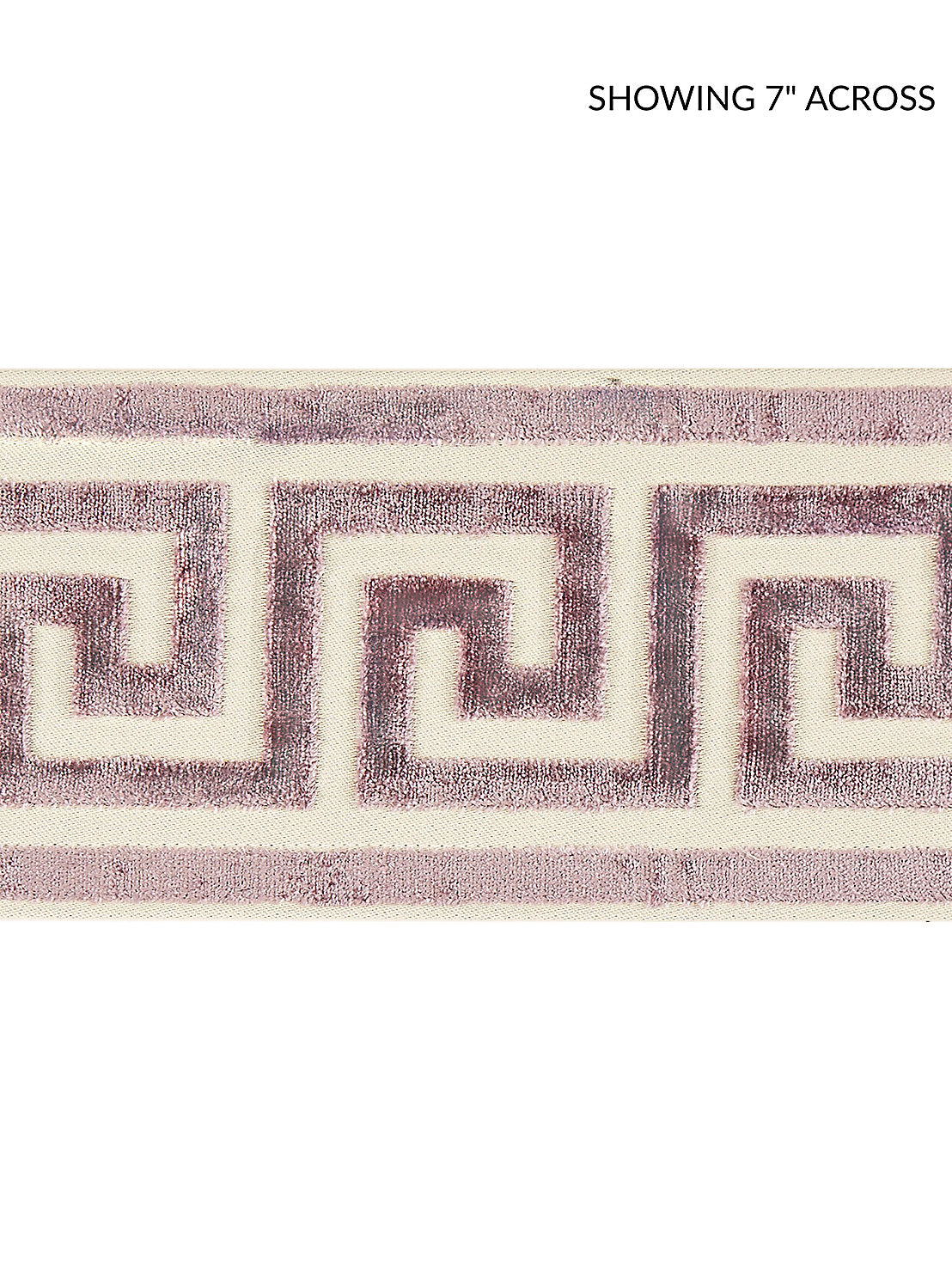 Greek Key Velvet Tape - Amethyst - Scalamandre Trim