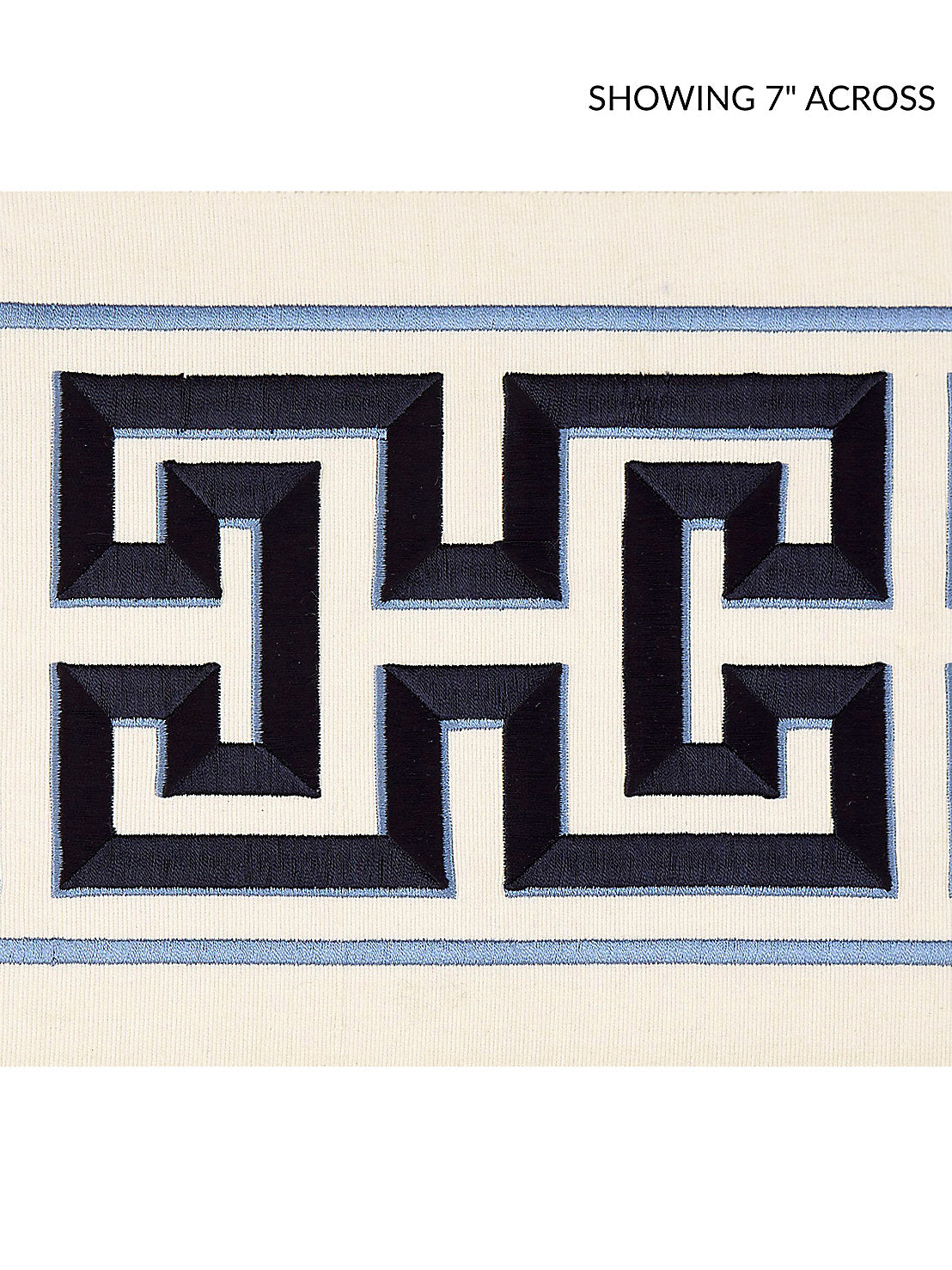 Imperial Embroidered Tape - Navy - Scalamandre Trim
