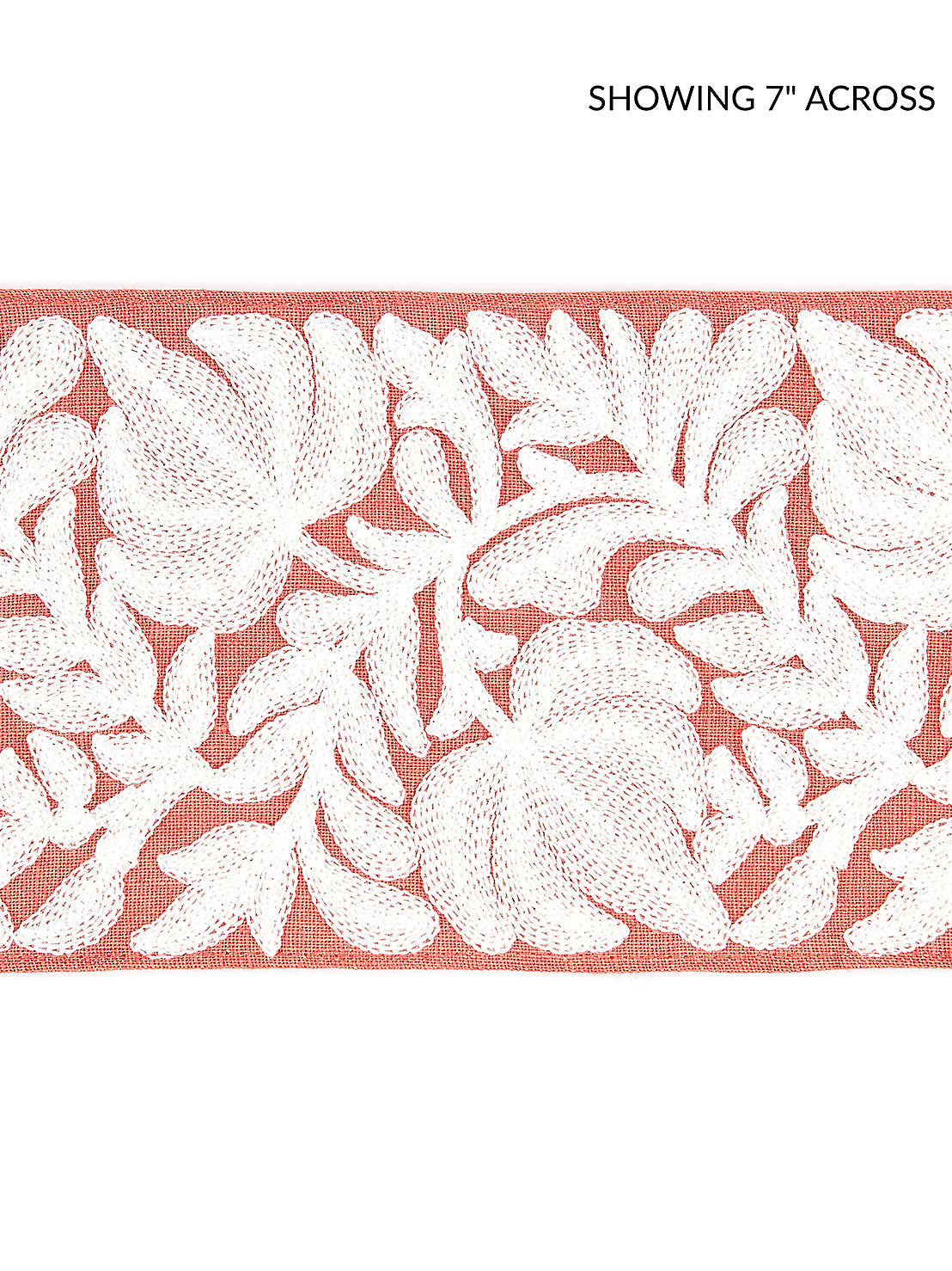 Coventry Embroidered Tape - Coral - Scalamandre Trim