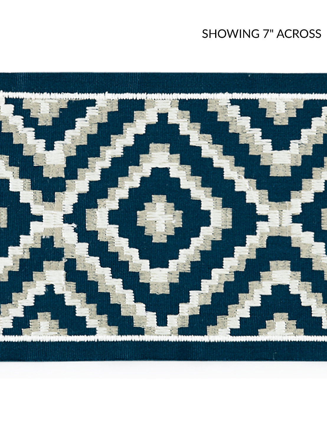 Medina Embroidered Tape - Indigo - Scalamandre Trim