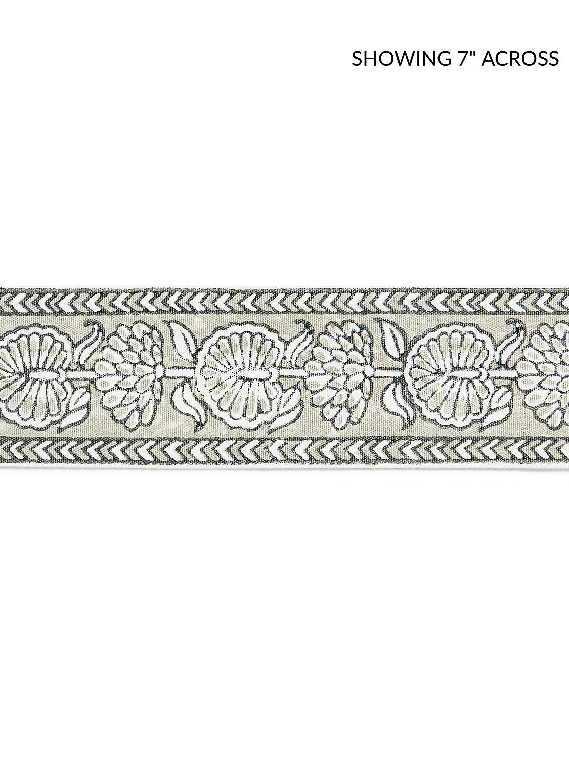 Tulsi Block Print Tape - Truffle