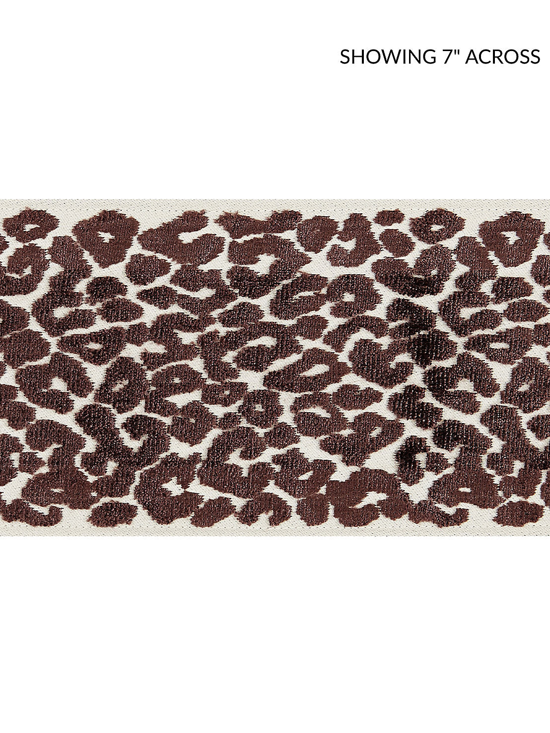 Leopard Velvet Tape - Espresso - Scalamandre Trim