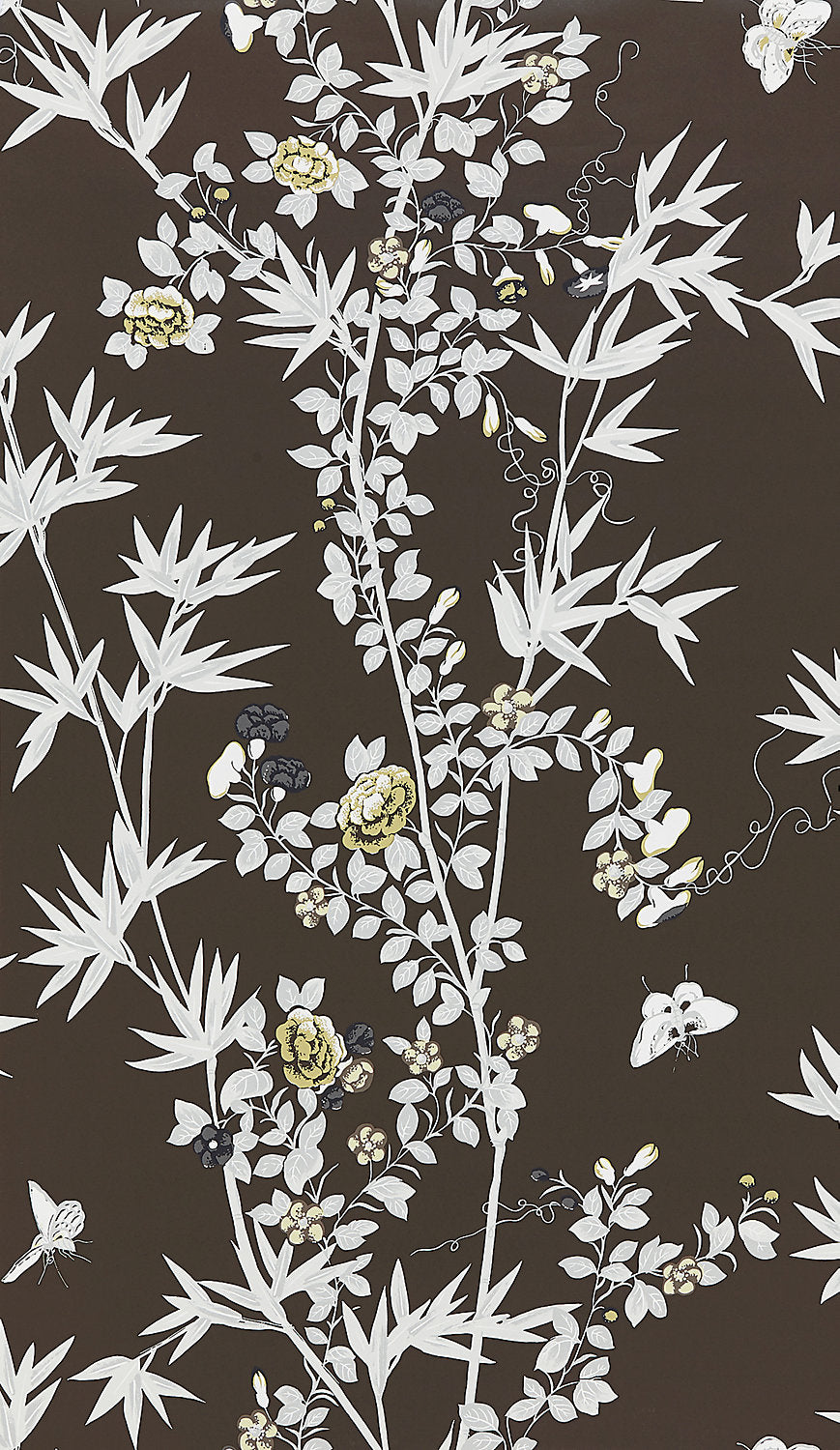 Jardin De Chine - Espresso - Scalamandre Wallpaper