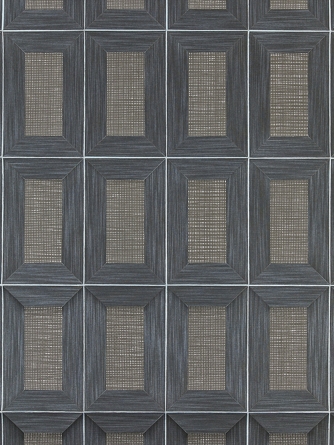 Libro | Woven - Wrought Iron - Scalamandre Wallpaper