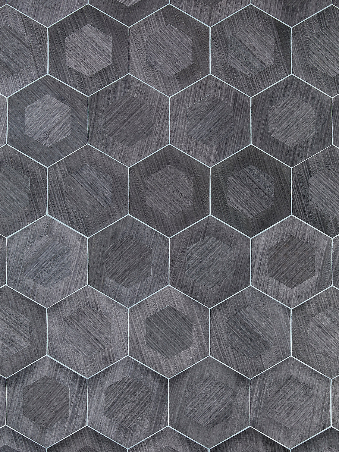 Hexad - Granite - Scalamandre Wallpaper