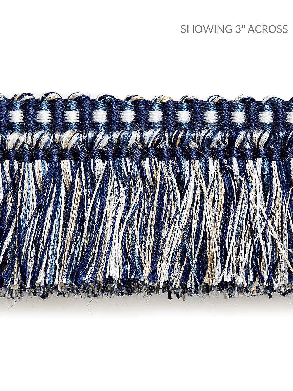 Shimmer Brush Fringe - Indigo