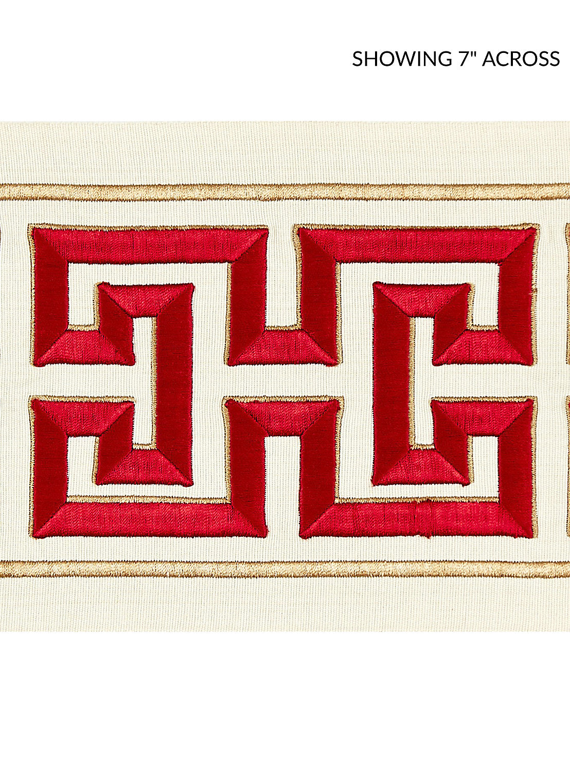 Imperial Embroidered Tape - Lacquer