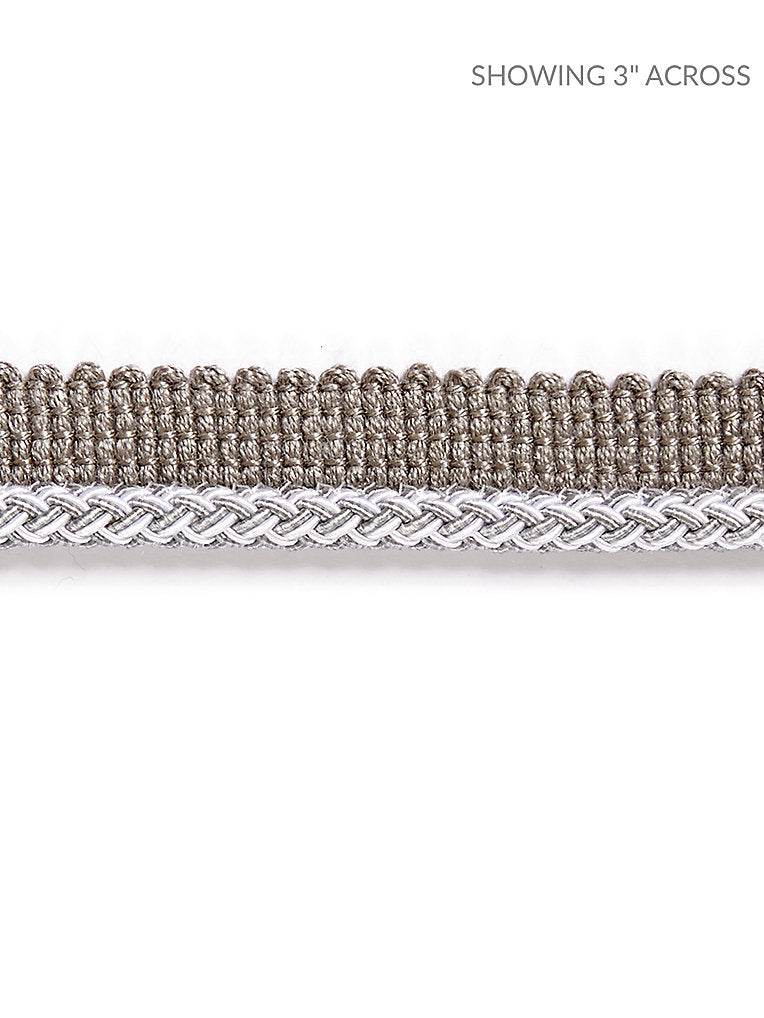 Georgica Braided Cord - Silver Grey - Scalamandre Trim