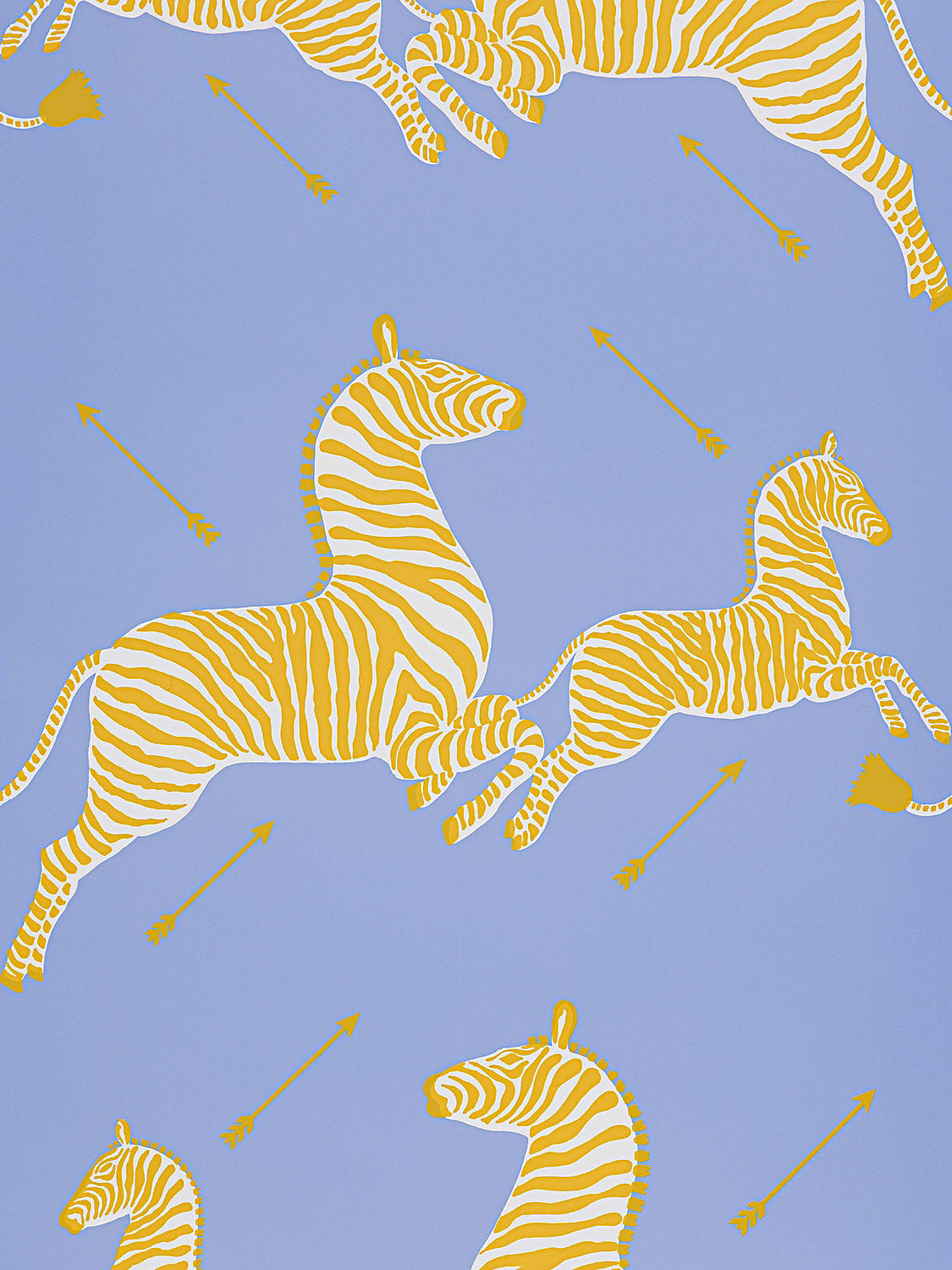 Zebras | Wallpaper - Periwinkle