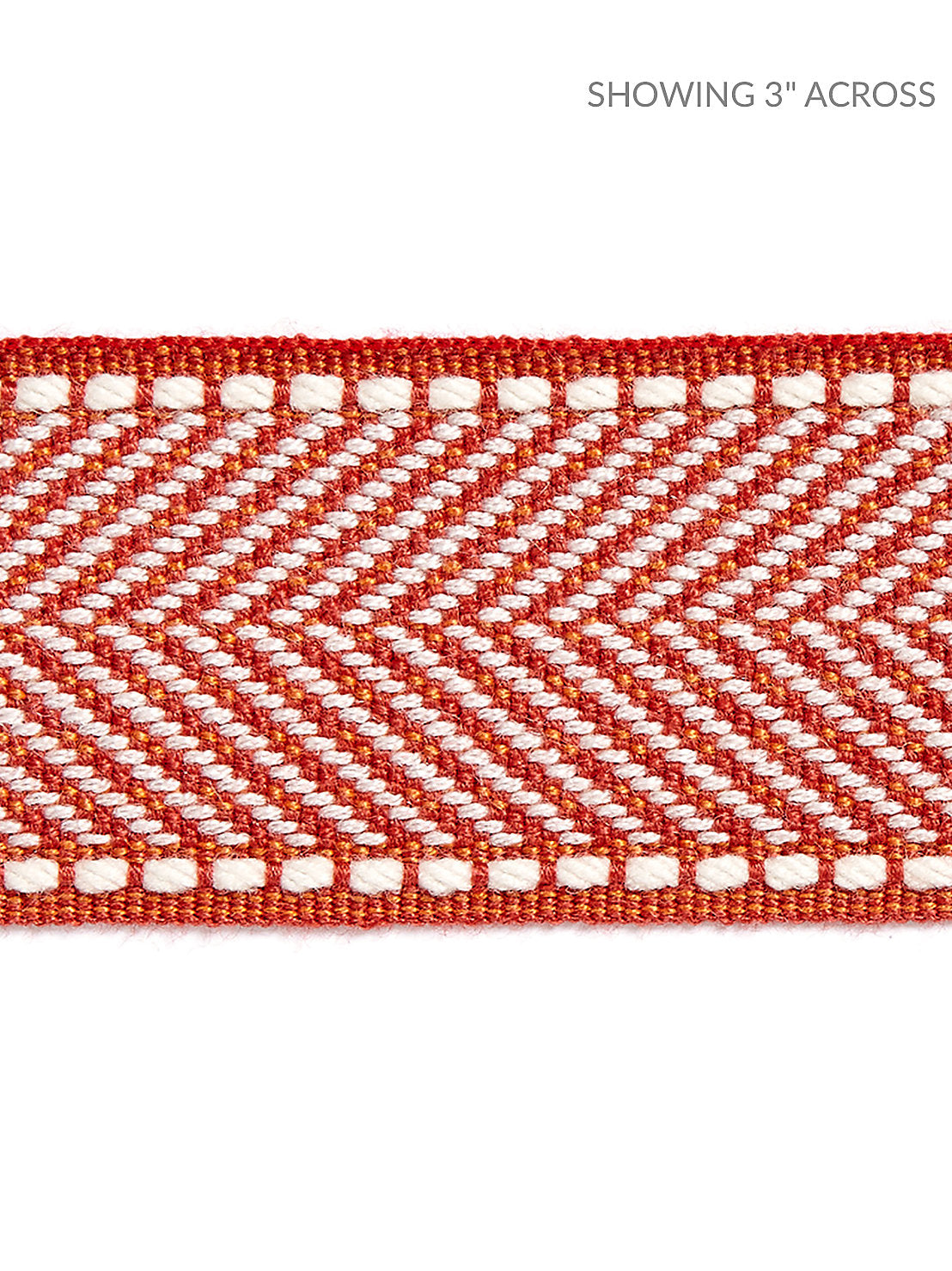 Montauk Herringbone Tape - Coral - Scalamandre Trim