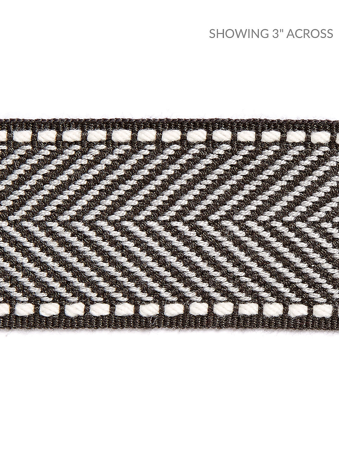 Montauk Herringbone Tape - Charcoal - Scalamandre Trim