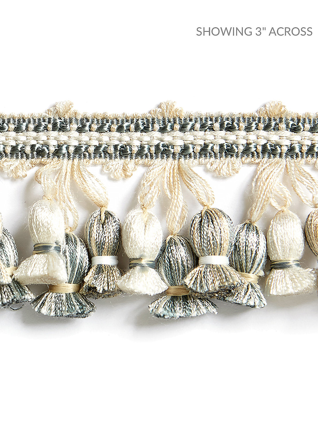Newport Tassel Fringe - Mineral - Scalamandre Trim