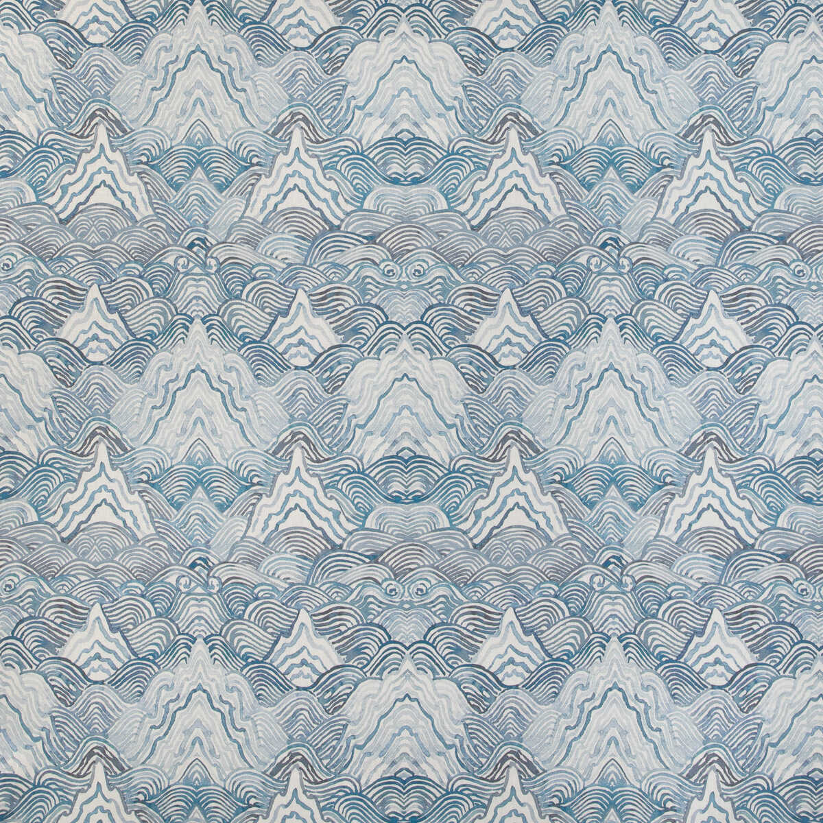 Shangri La - Indigo - KRAVET COUTURE Fabric