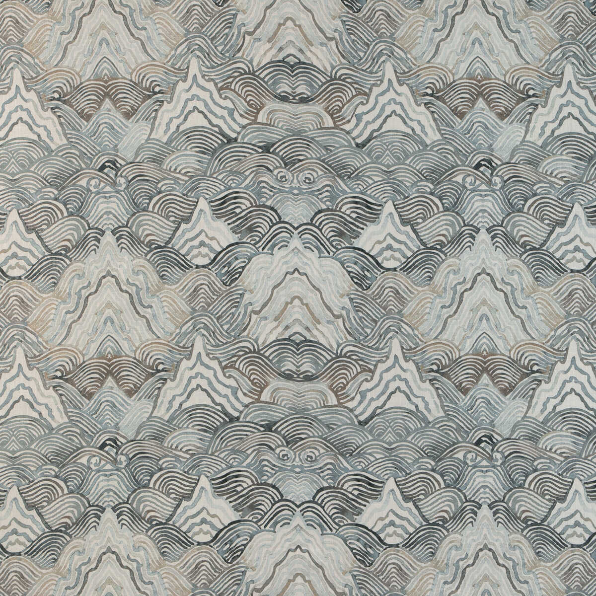 Shangri La - Noir - KRAVET COUTURE Fabric