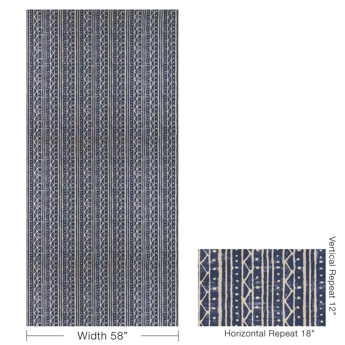 Shorecliff - Indigo - KRAVET DESIGN Tela