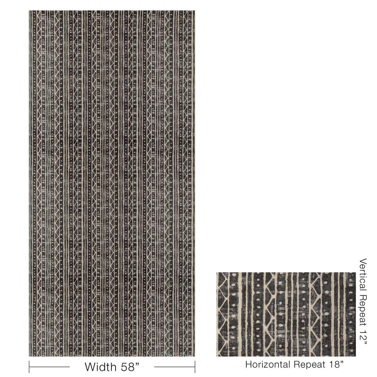 Shorecliff - Charcoal - KRAVET DESIGN Tela