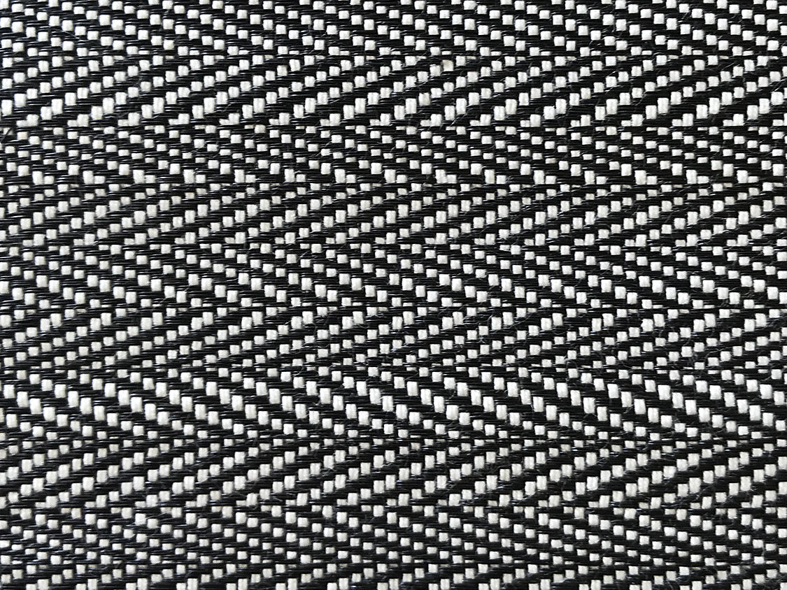 Milzig Herringbone | Horsehair - White / Black