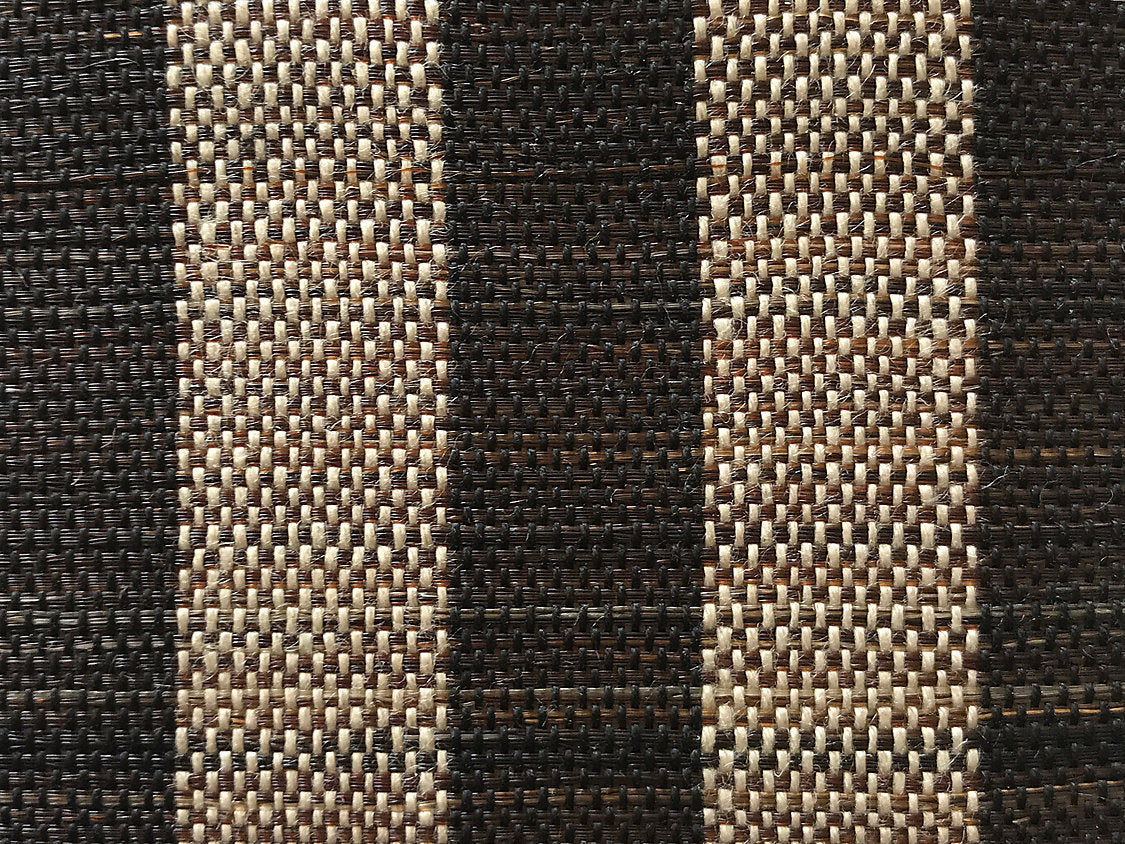 Selle Ii Horsehair Wide Stripe - Natural / Black - Scalamandre Fabric