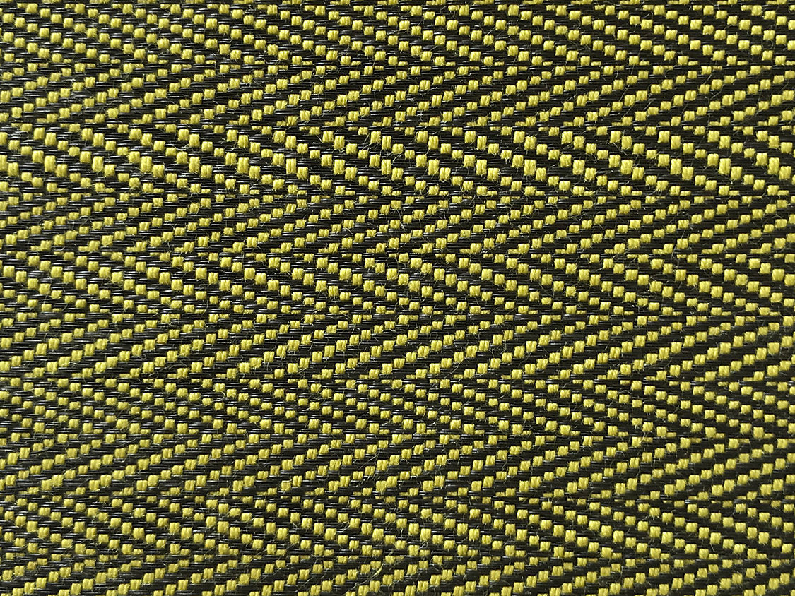 Milzig Herringbone | Horsehair - Chartreuse / Black