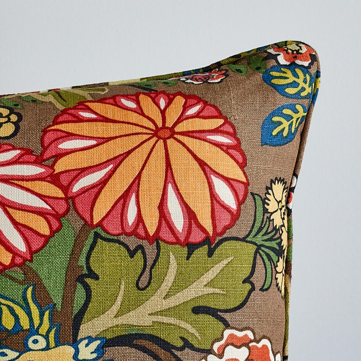 Chiang Mai Dragon - Mocha - SO17327406 - 22" x 22" - Schumacher Pillow