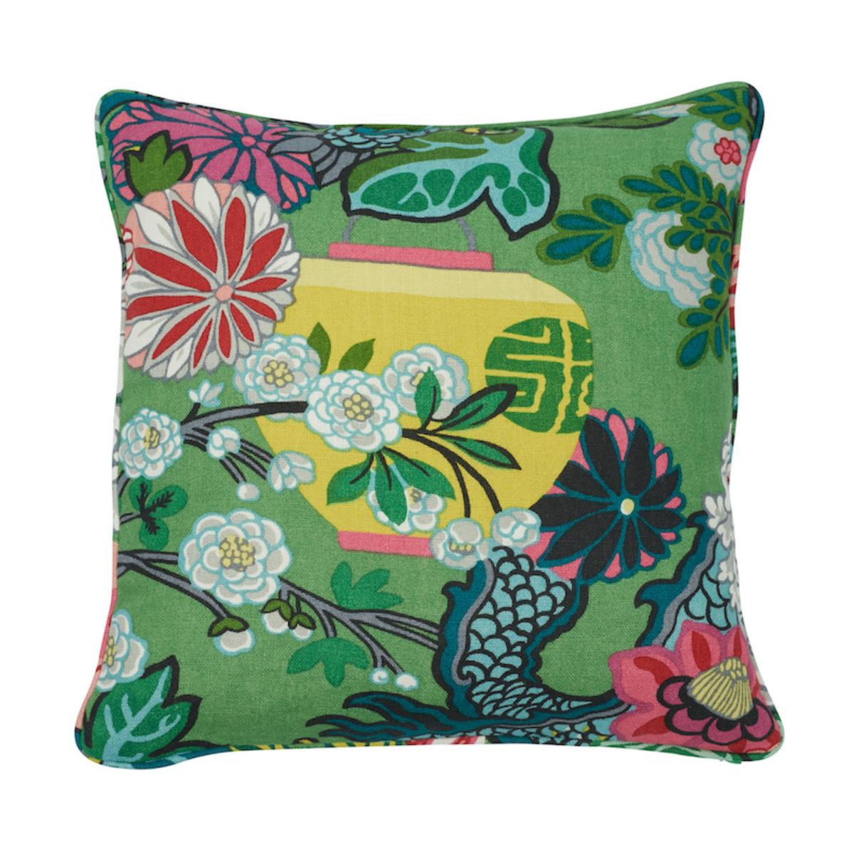 Chiang Mai Dragon - Jade - SO17327704 - 18" x 18" - Schumacher Pillow