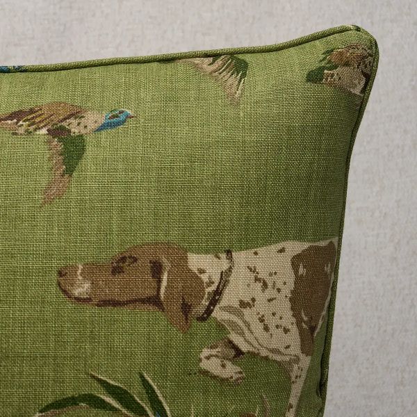 Pointers Pillow –  Meadow - SO17516406 - 22" x 22" - Schumacher Pillow - Schumacher Pillow